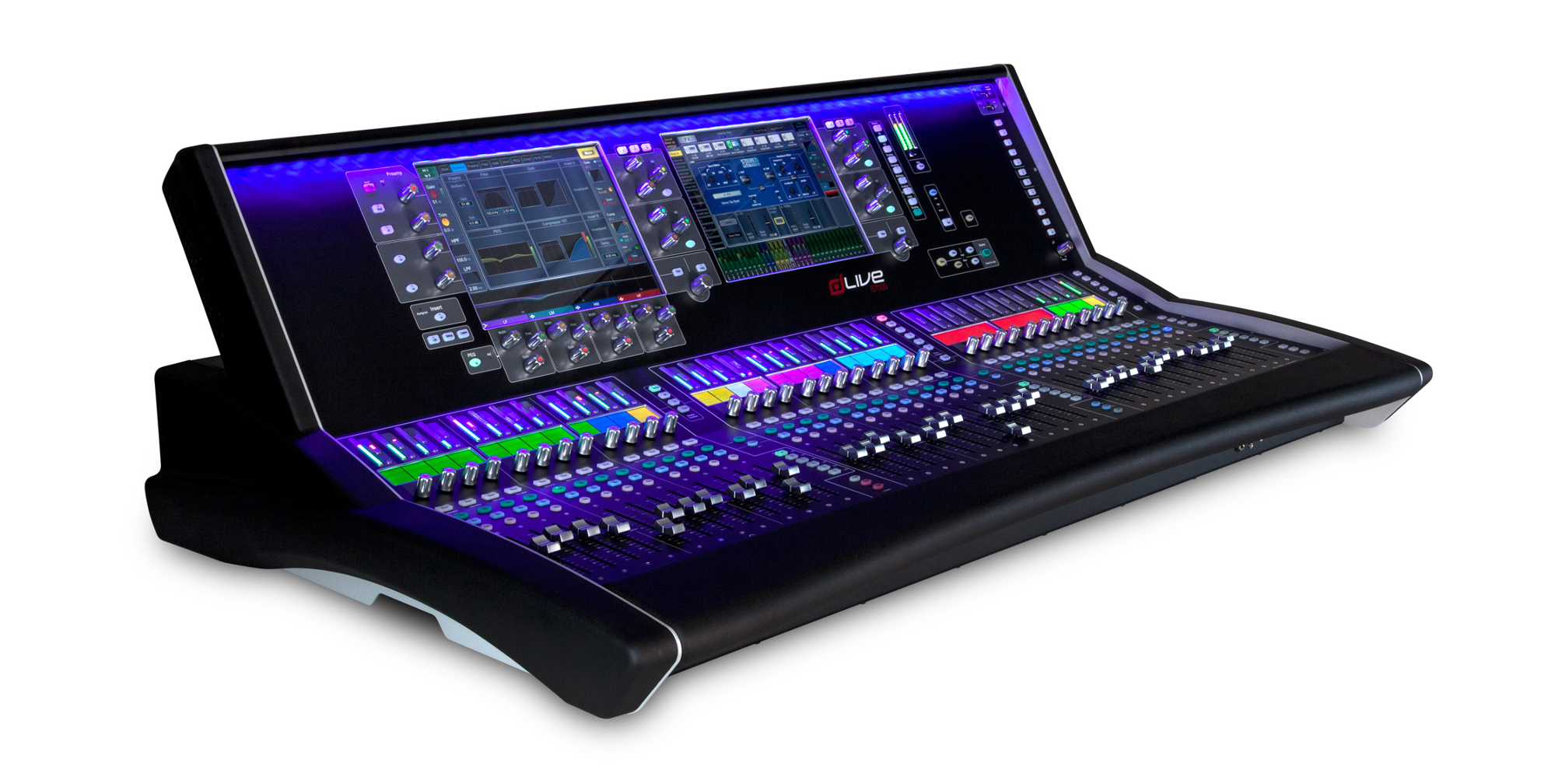 Allen Heath S7000 S Class 36 Fader Control Surface With Dual 12 Touchscreens Full Compass Systems
