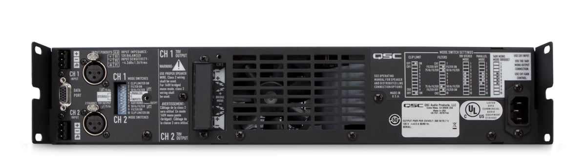 QSC 空しい DCA3022 2チャンネルパワーアンプ