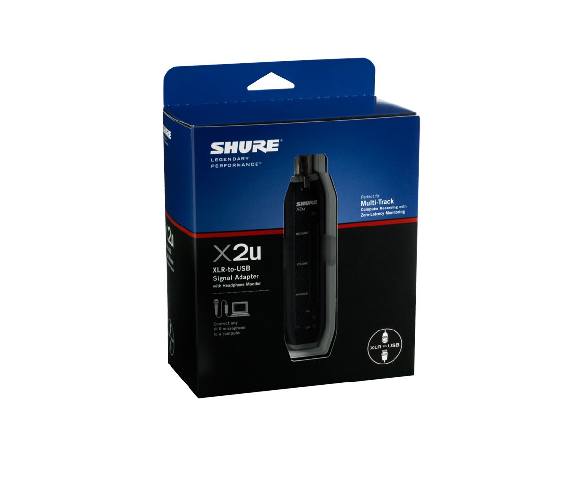 Shure X2u XLR to USB Mic Signal Adapter | Full Compass Systems
