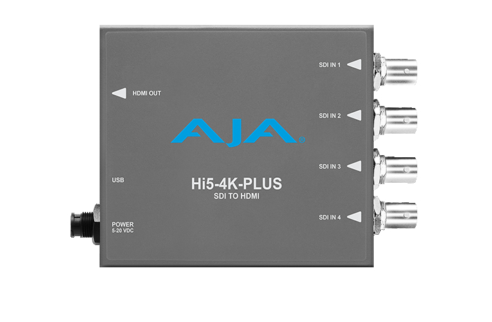 AJA Hi5-4K-PLUS 3G-SDI to HDMI 2.0 Converter | Full Compass