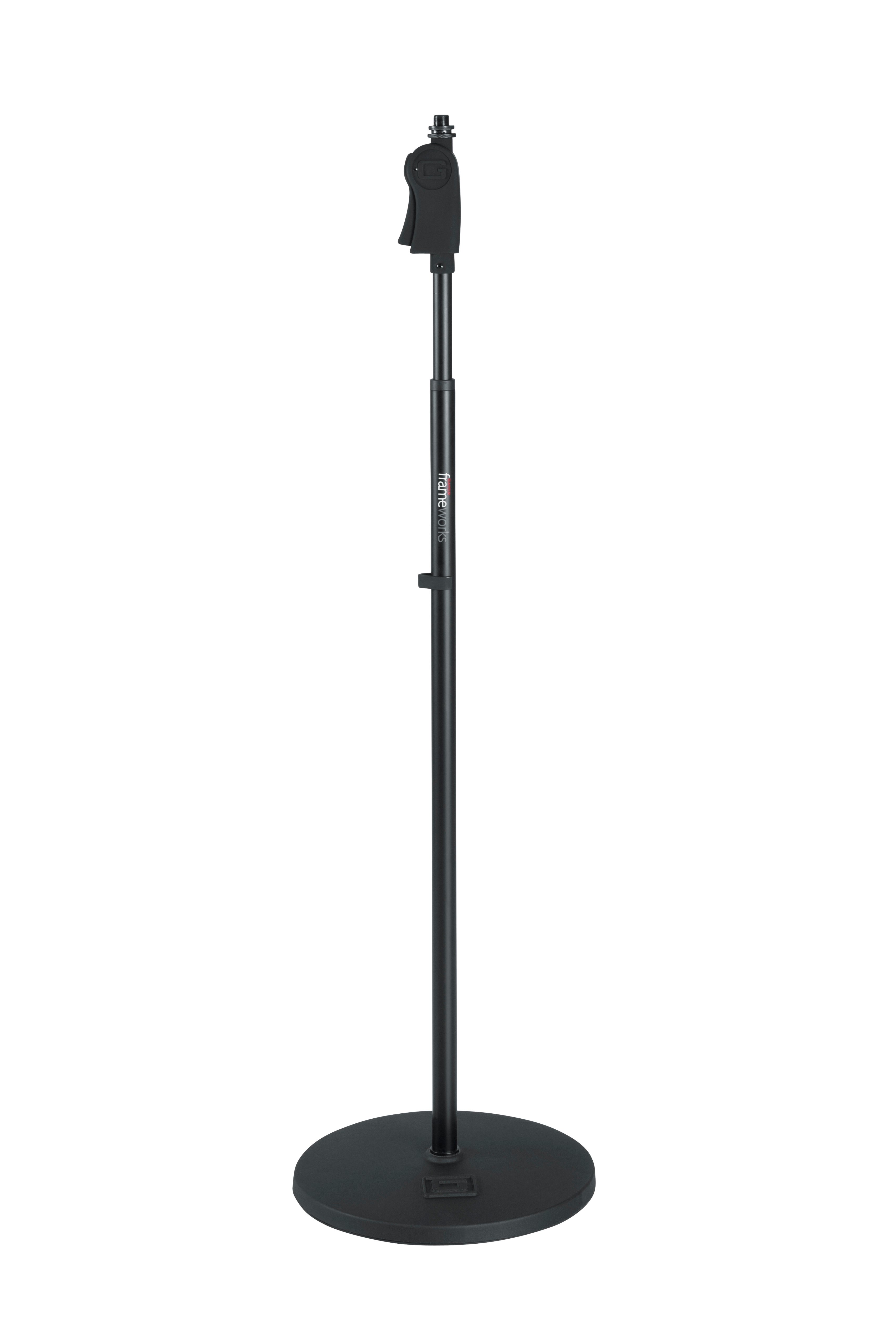 Photos - Microphone Stand Gator GFW-MIC-1001 10 Round Base  with One-Handed Clutch 