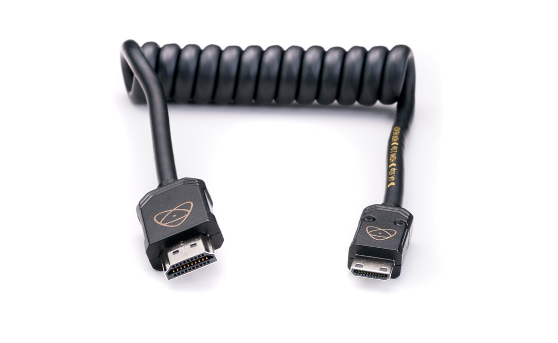 Photos - Cable (video, audio, USB) Atomos ATOM4K60C3 AtomFLEX HDMI Male to Mini HDMI Male Coiled Cable, 12  