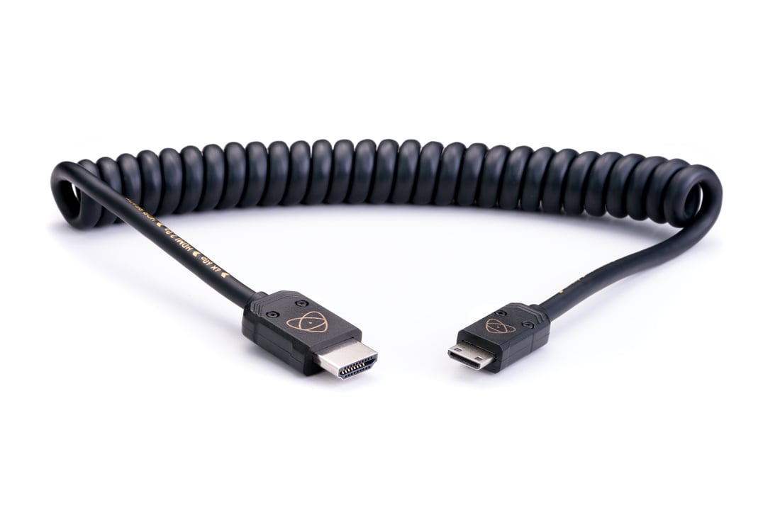 Photos - Cable (video, audio, USB) Atomos ATOM4K60C4 AtomFLEX HDMI Male to Mini HDMI Male Coiled Cable, 16  