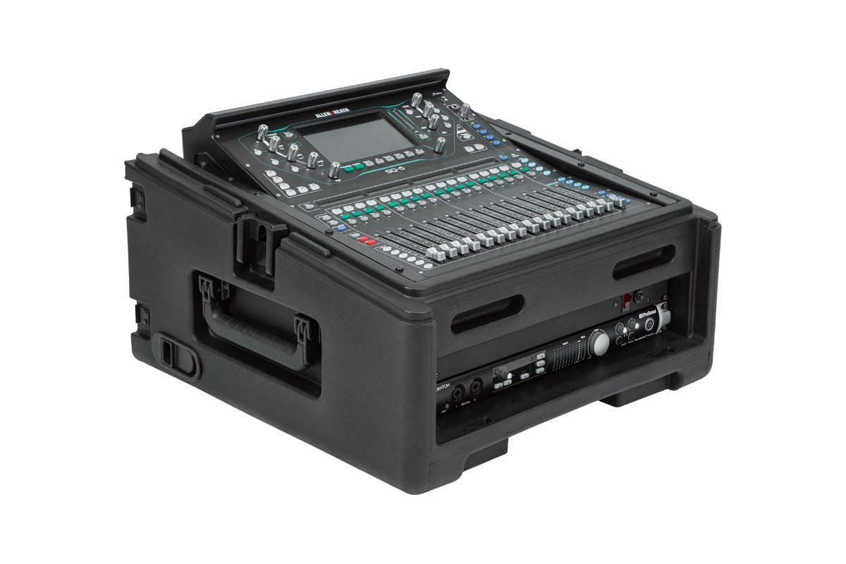 SKB 1SKB-R102W 10RU Top, 2RU Bottom Roto Rack Case With Wheels | Full  Compass Systems