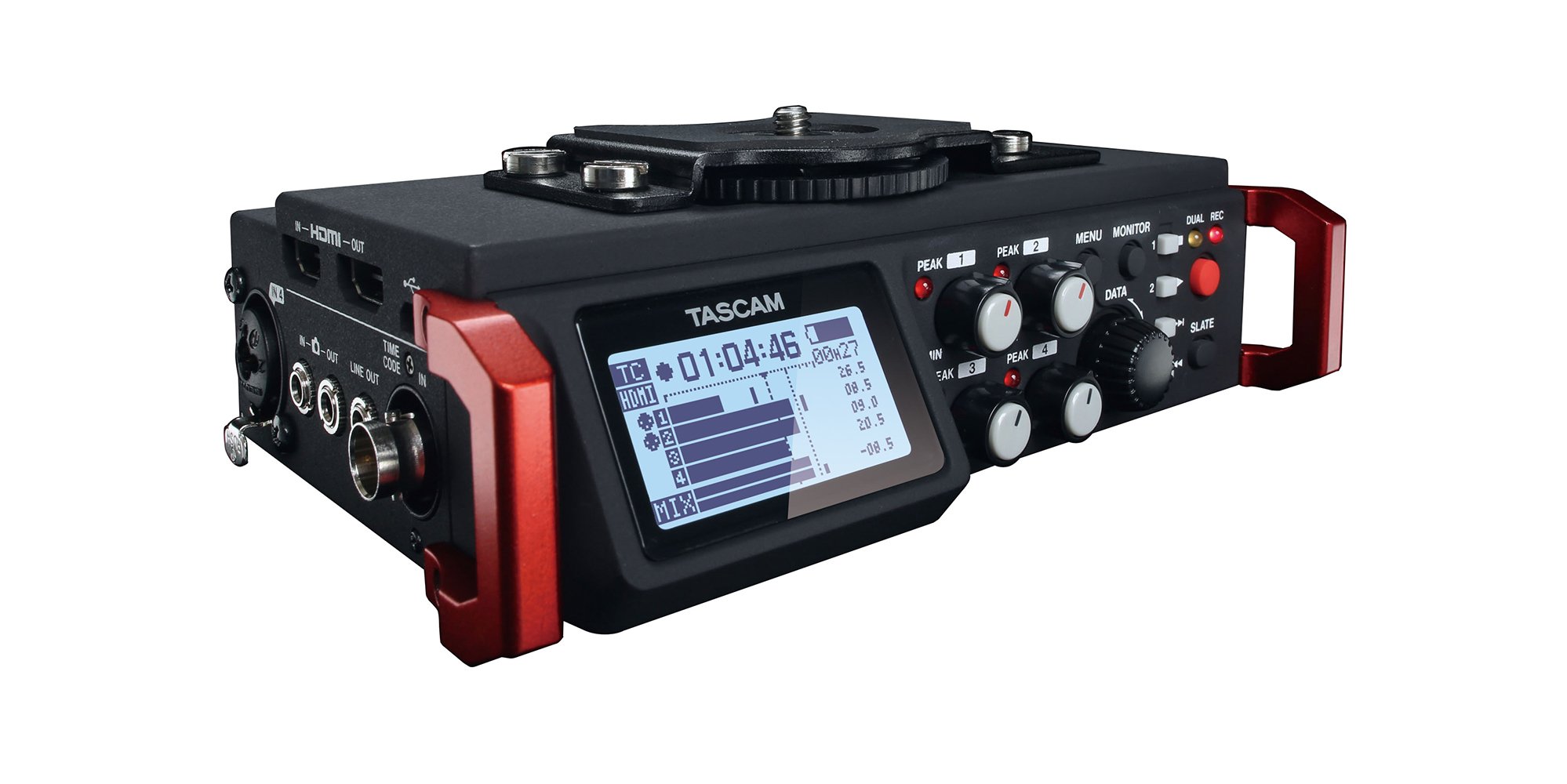 Tascam DR-701D 6-Track Linear PCM Recorder For DSLR Camera Production | Compass Systems