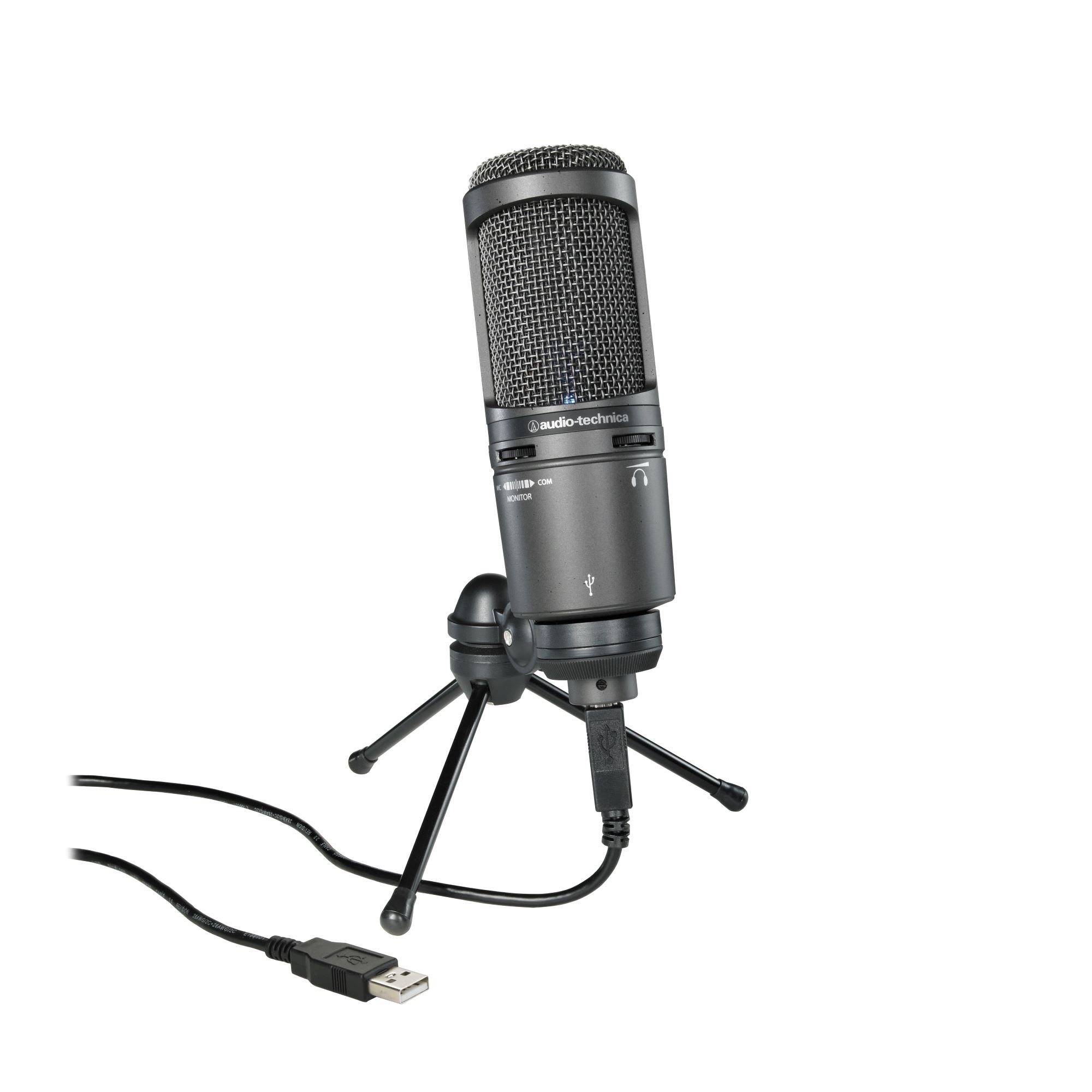 Audio-Technica Cardioid Condenser USB Microphone With Stand Compass Systems