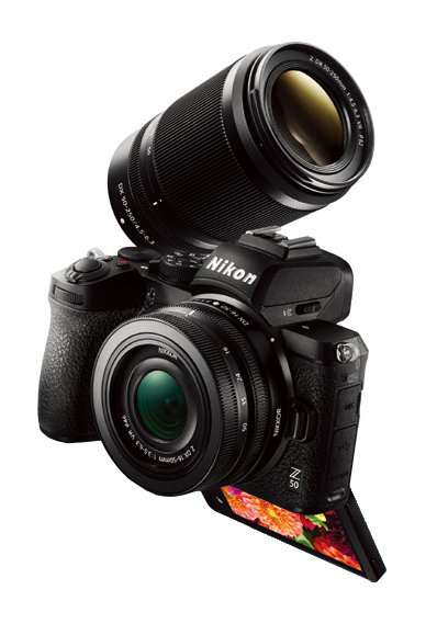 Nikon - Z 50 Mirrorless Camera with 16-50mm and 50-250mm Lenses