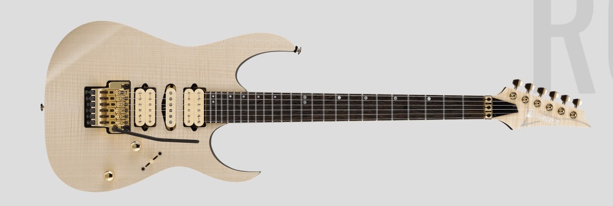 Ibanez RG Premium - RG1070FM Soildbody Electric Guitar with Panga Panga Fingerboard - Natural Flat - NTL = NATURAL FLAT for sale