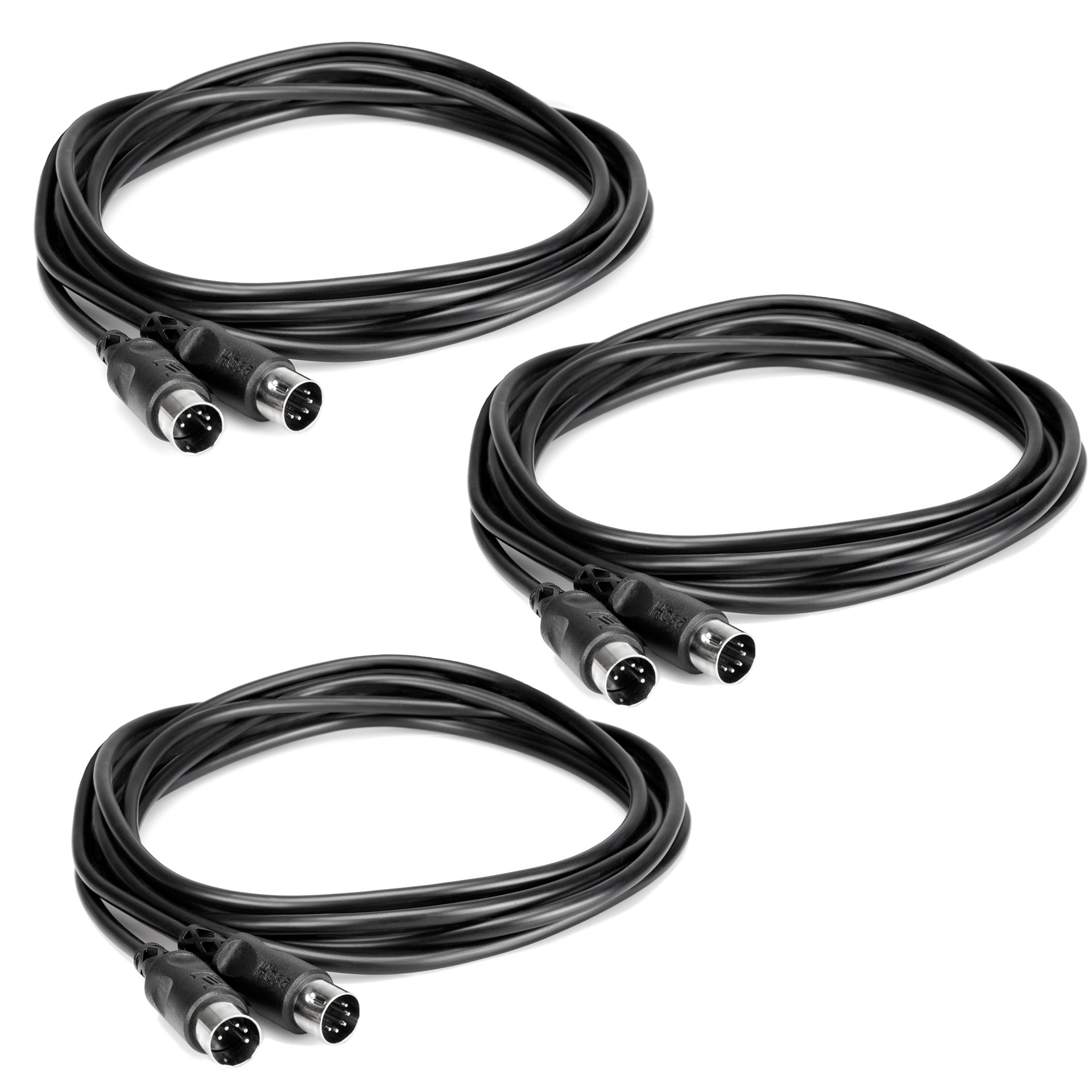 Hosa Technology Standard MIDI to MIDI Cable (15', Black)