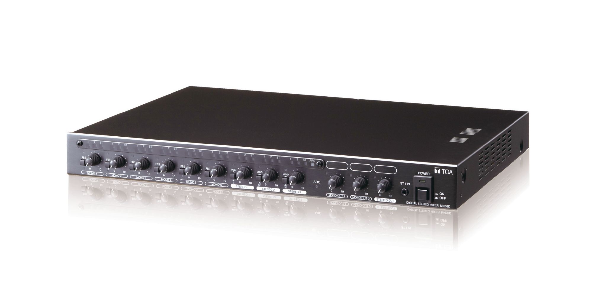TOA M-243 Rack-Mountable Stereo Mixer -