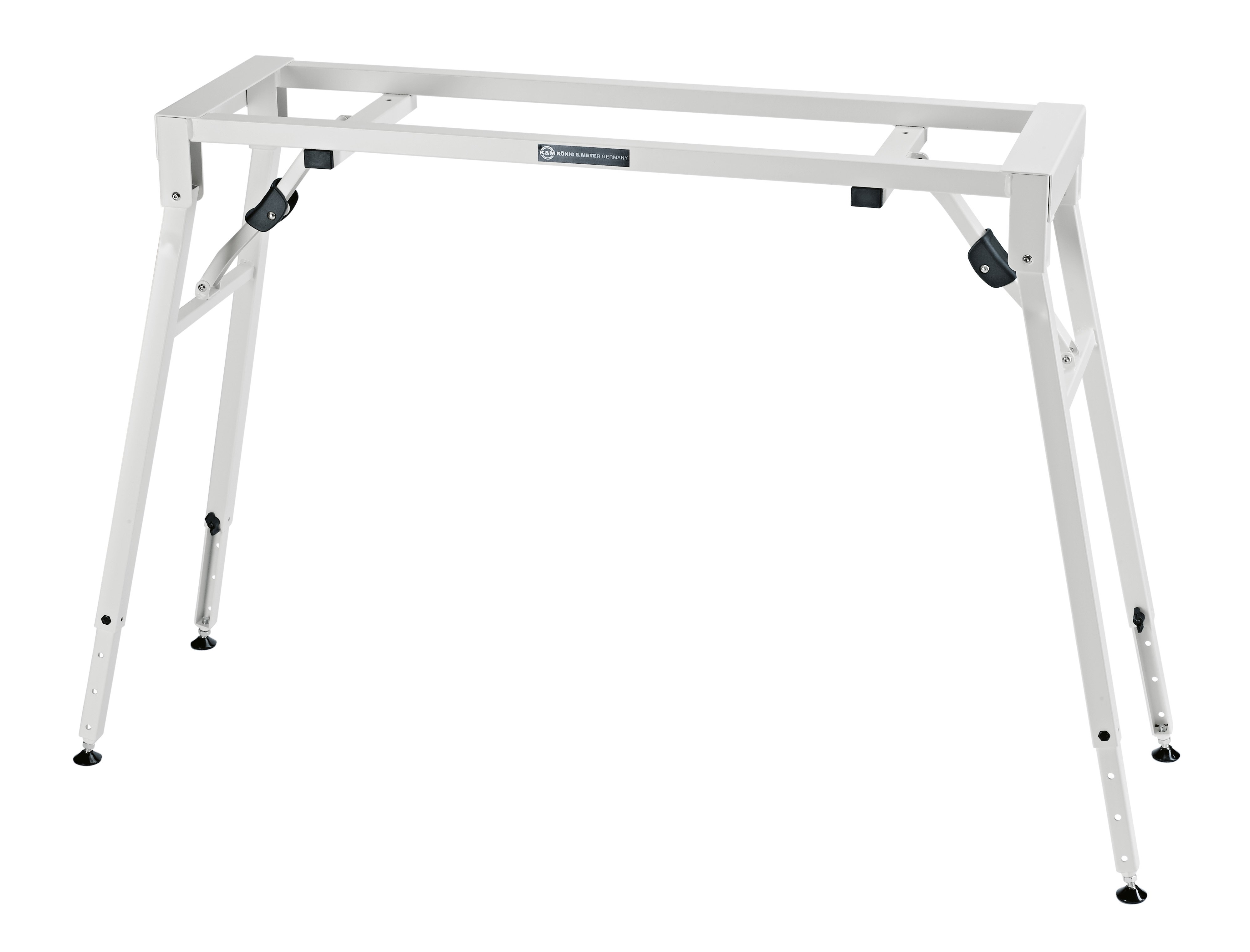 K&M - TKM 18993W Stand Clavier Double structure Blanc - Scotto Musique