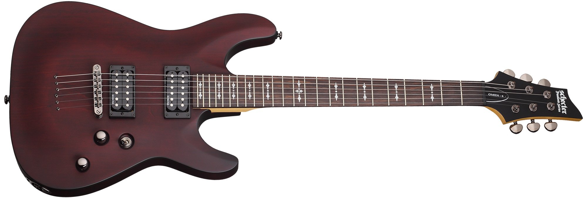 Schecter Omen-6 Guitar, Electric String-Thru - WALNUT SATIN 2001 for sale