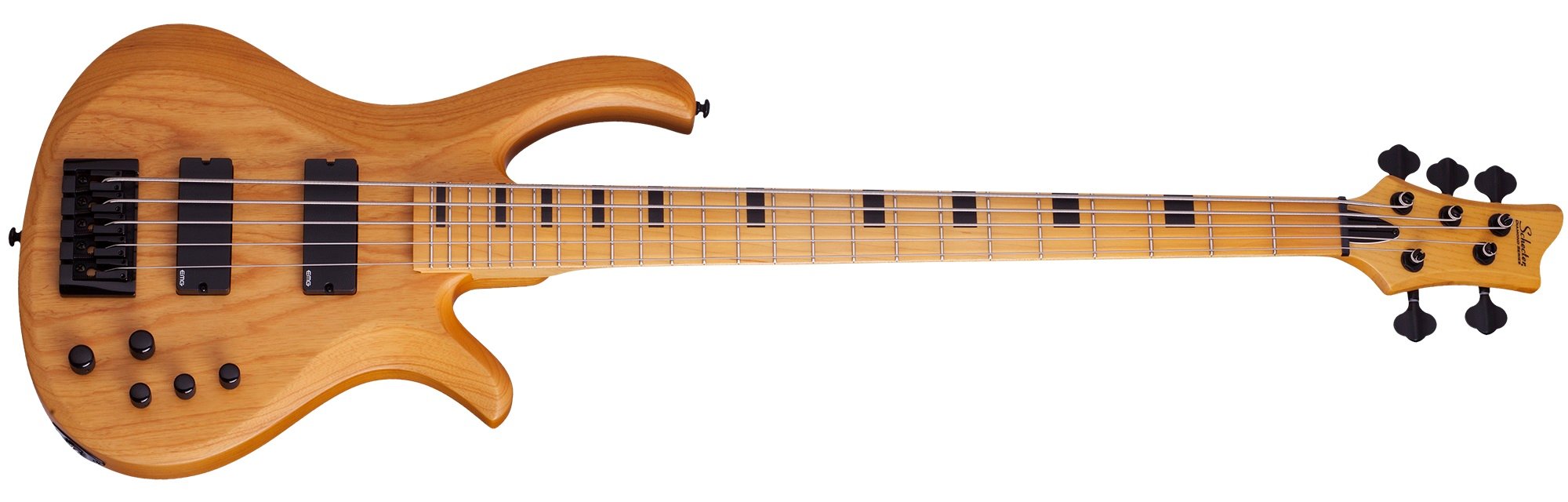 Schecter RIOT-SESSION-5 Riot-5 Session Aged Natural Satin 5-String Electric Bass for sale