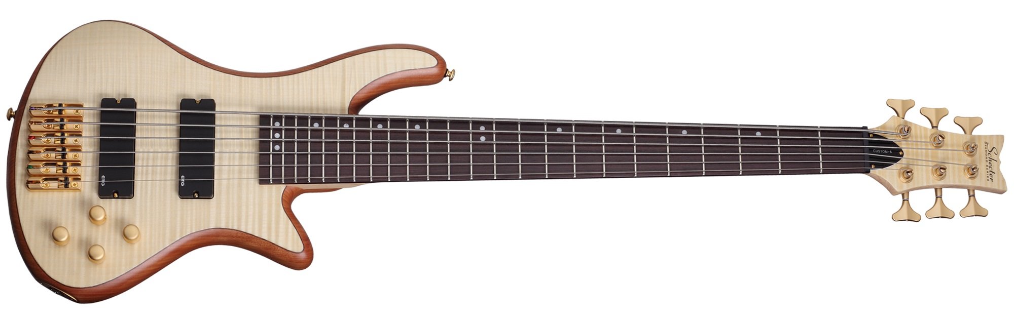 Schecter STILETTO-CUSTOM-6 Stiletto Custom 6 6-String Electric Bass Guitar with EMG 45Hz Pickups - NATURAL 2531 for sale