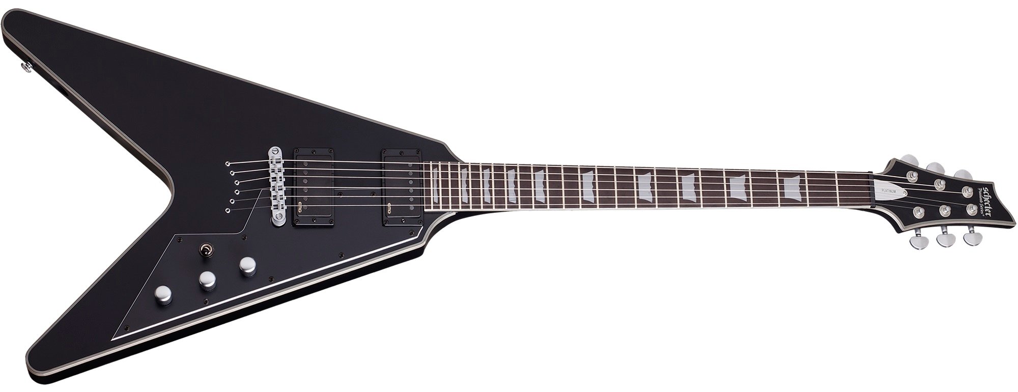 爆買いしたくなる V-1 V-1-PLATINUM-SBK Schecter Platinum String Black Satin ギター