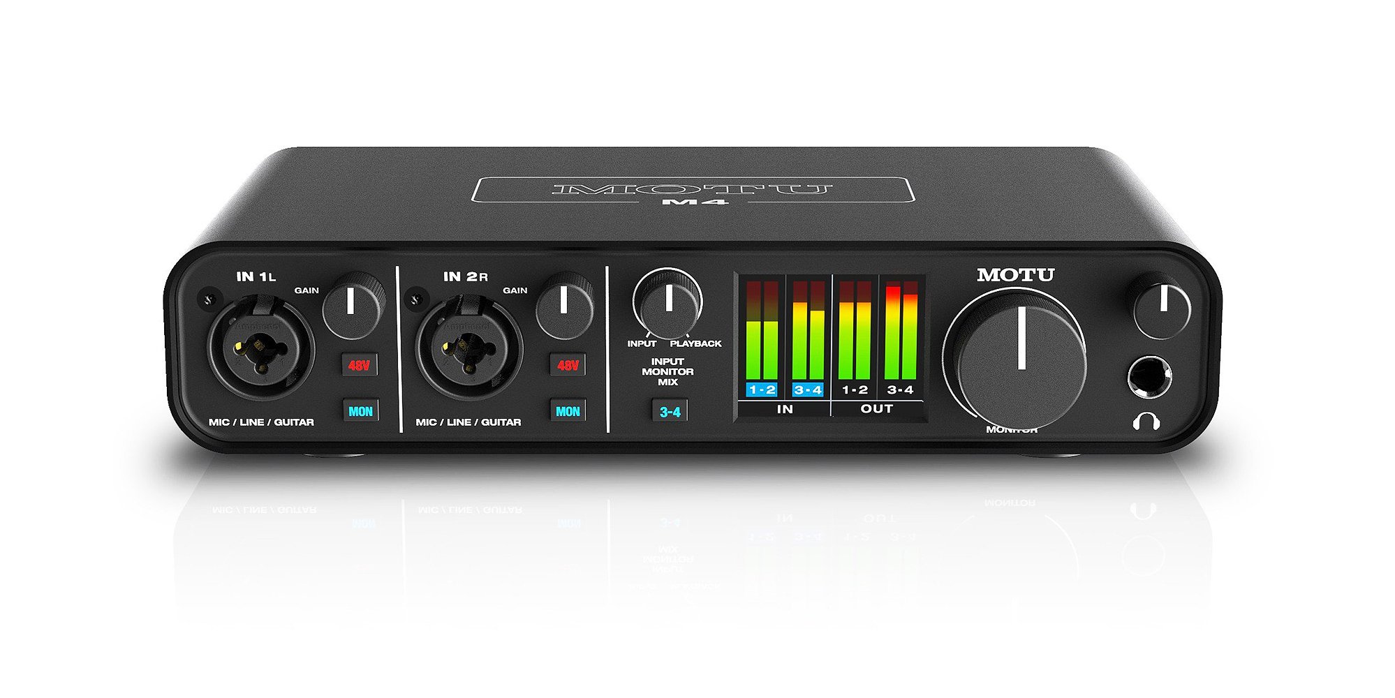 MOTU M4 4x4 USB-C Bus-Powered Audio Interface | Full Compass Systems