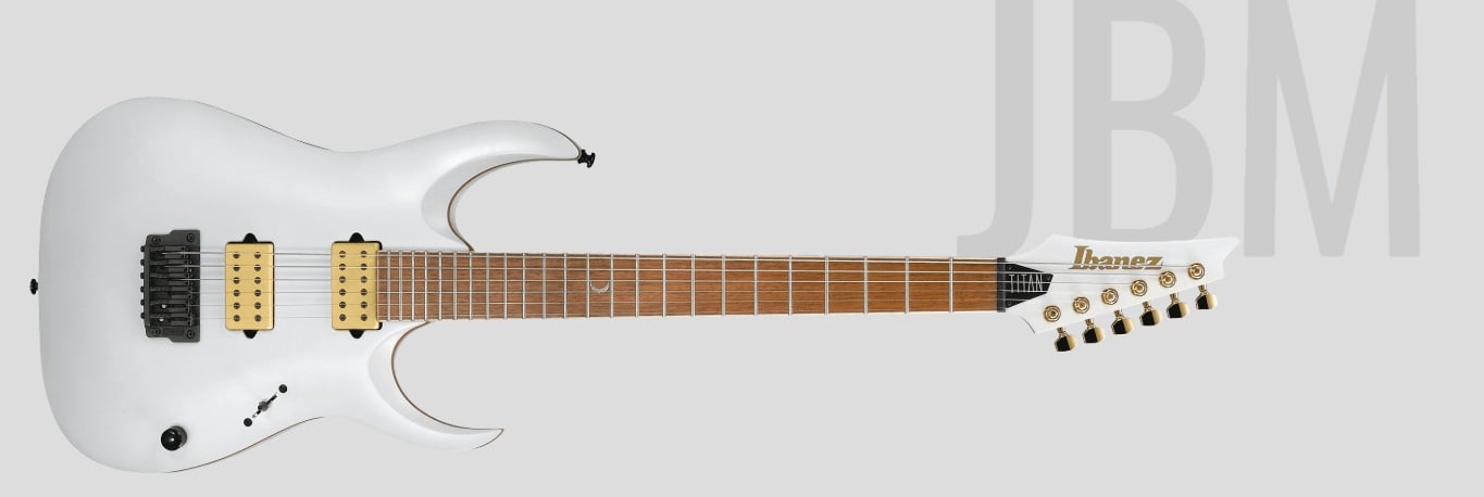 Ibanez Jake Bowen Signature - JBM10FX Solidbody Electric Guitar with Jatoba Fingerboard - Pearl White Matte for sale