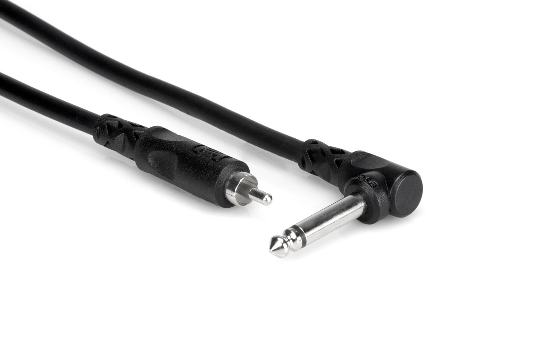 Photos - Cable (video, audio, USB) Hosa CPR-103R 3' Right-Angle 1/4 TS to RCA Audio Cable CPR103R 