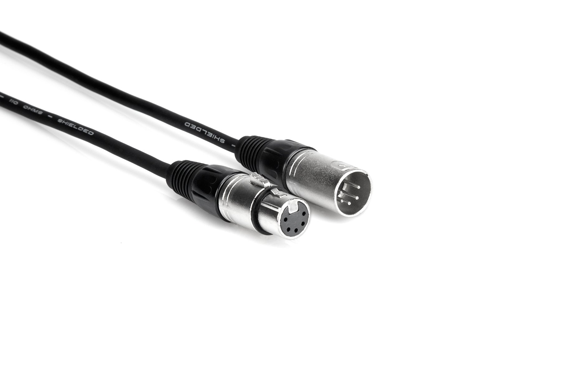 Photos - Cable (video, audio, USB) Hosa DMX-503 3' DMX Cable, XLR5M to XLR5F DMX503 