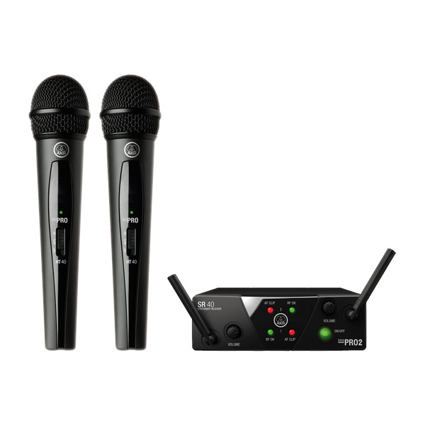 配信機器・PA機器・レコーディング機器 AKG WMS40 PRO MINI2 VOCAL SET DUAL AKG WMS40 PRO MINI2 VOCAL SET DUAL 2チャンネルB帯ワイヤレス