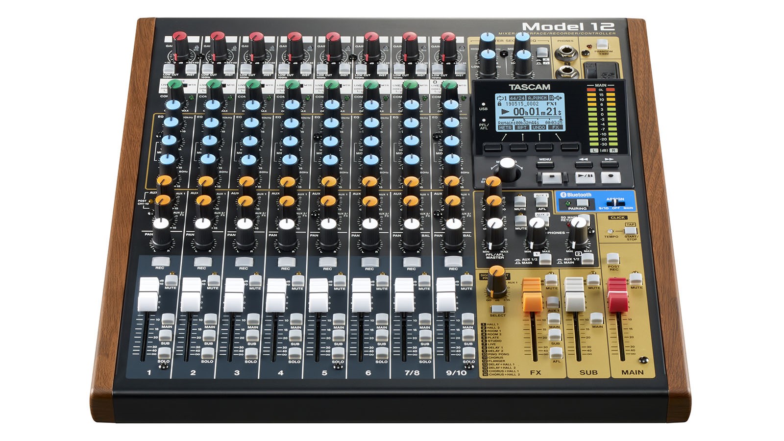 Tascam Model 12 12-Channel Multitrack Production Workstation And DAW  Control Surface