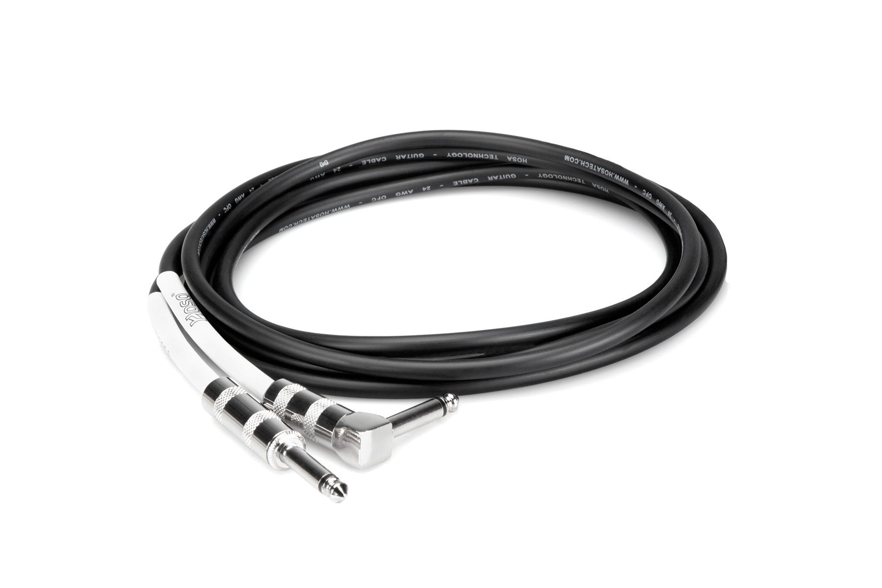Photos - Cable (video, audio, USB) Hosa GTR-215R 15' 1/4 TS Instrument Cable with One Right-Angle Connection 