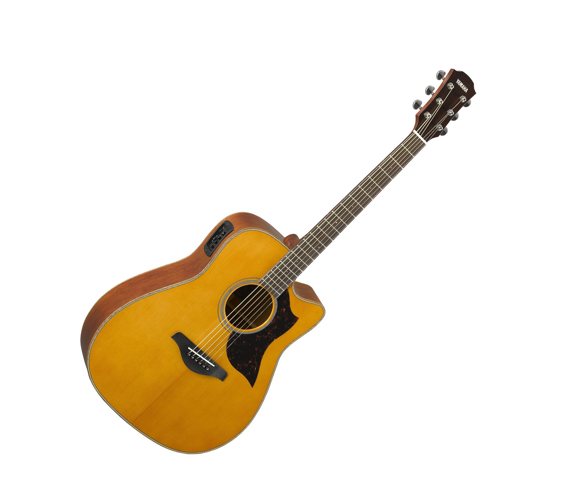 Yamaha A1M VN Folk Guitar, Cutaway Acoustic-Electric, Vintage Natural for sale