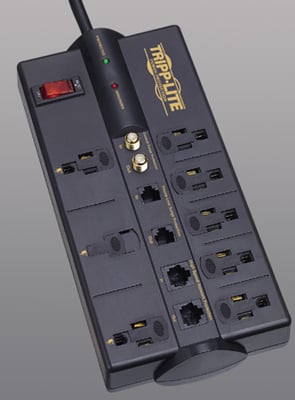 Photos - Surge Protector / Extension Lead TrippLite Tripp Lite TLP810NET Protect It! 8-Outlet Surge Protector, 10' Cord 