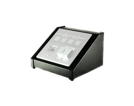 Attero Tech 2 Gang Desktop 2-Gang Sloped-Front Steel Desktop