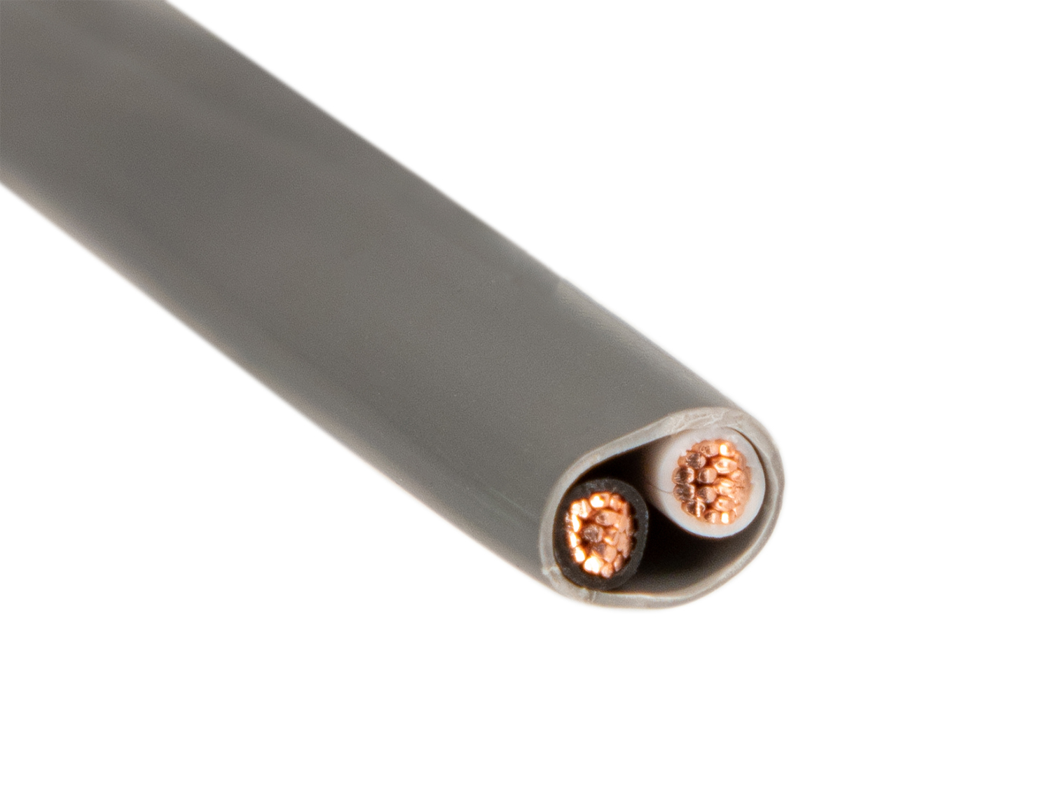 West Penn 226-100-GRAY 100' 2-Conductor 14AWG Stranded Raw