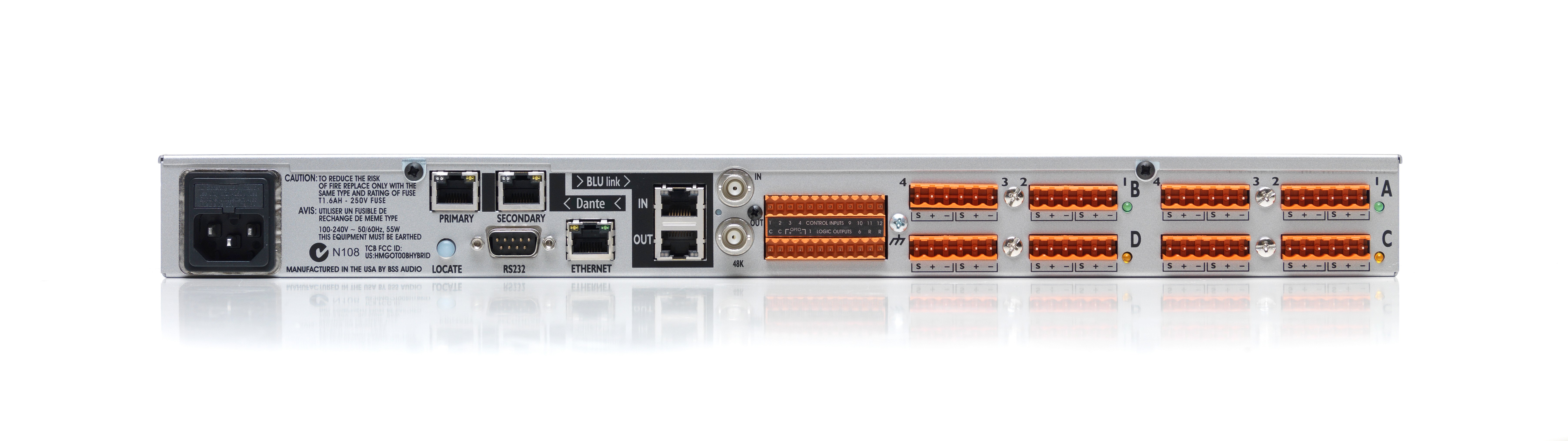 BSS BLU-806DA Signal Processor With BLU link & Dante/AES67