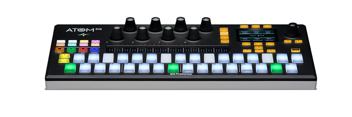 PreSonus ATOM-SQ Hybrid MIDI Keyboard Pad Controller | Full