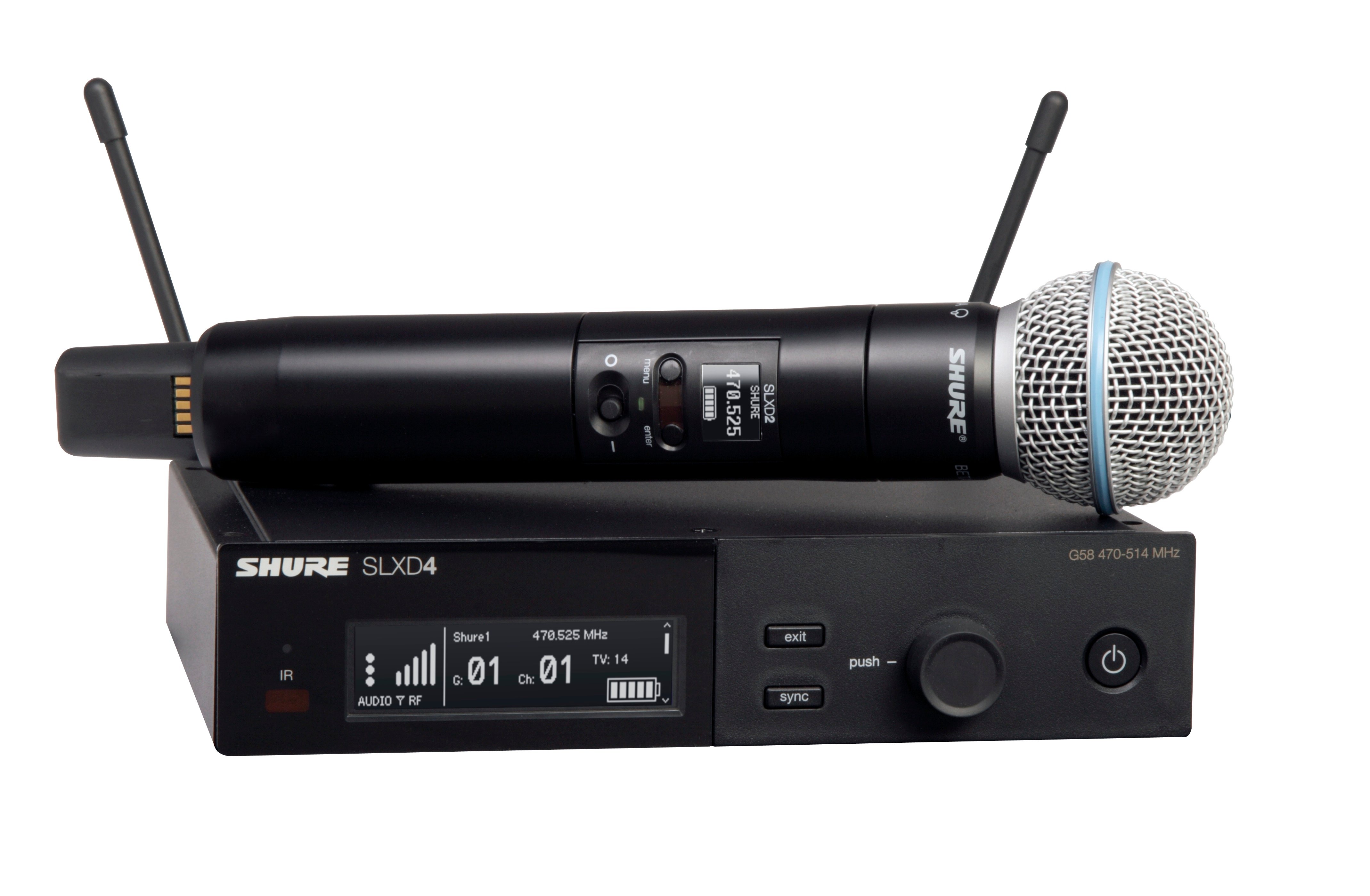 Photos - Microphone Shure SLXD24/B58 Wireless Vocal System with Beta 58A Handheld Mic - H55 (5 