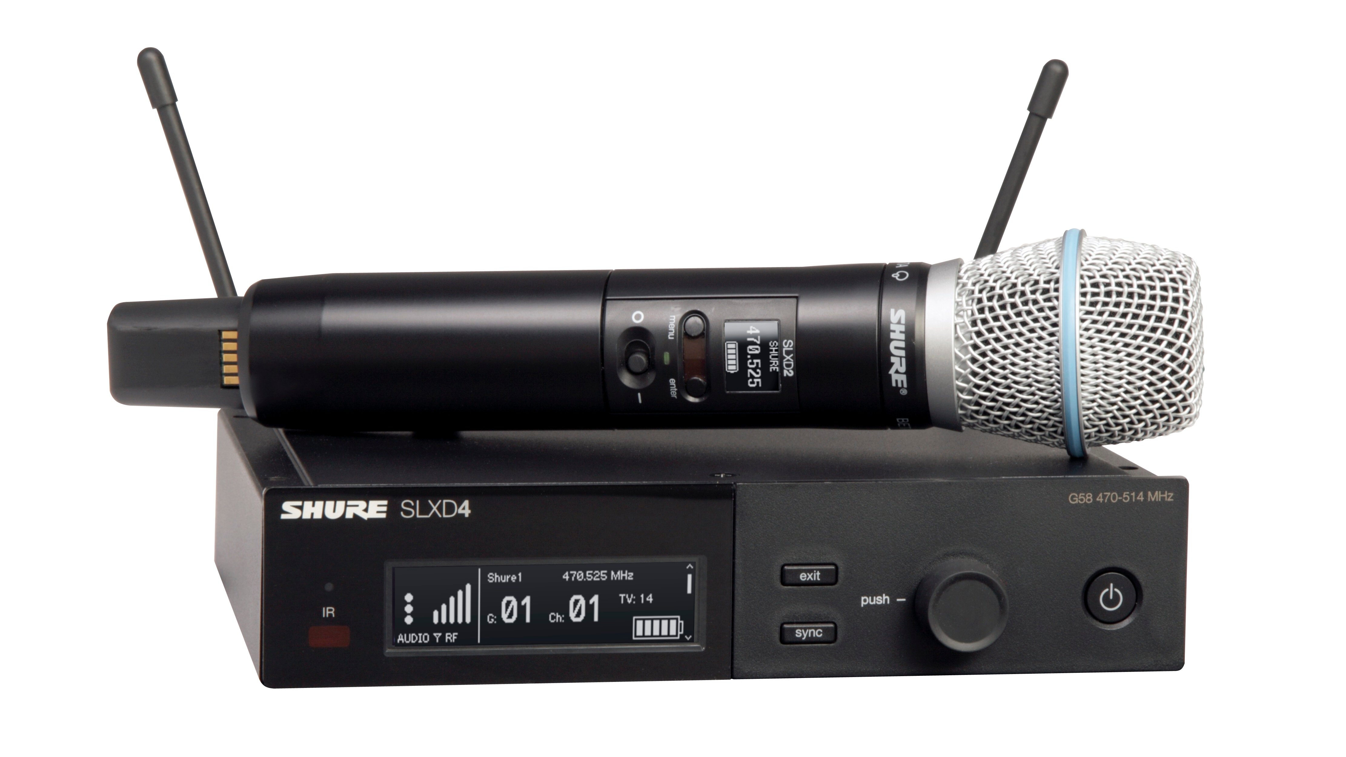 Photos - Microphone Shure SLXD24/B87A Wireless Vocal System with BETA 87A Handheld Transmitter 