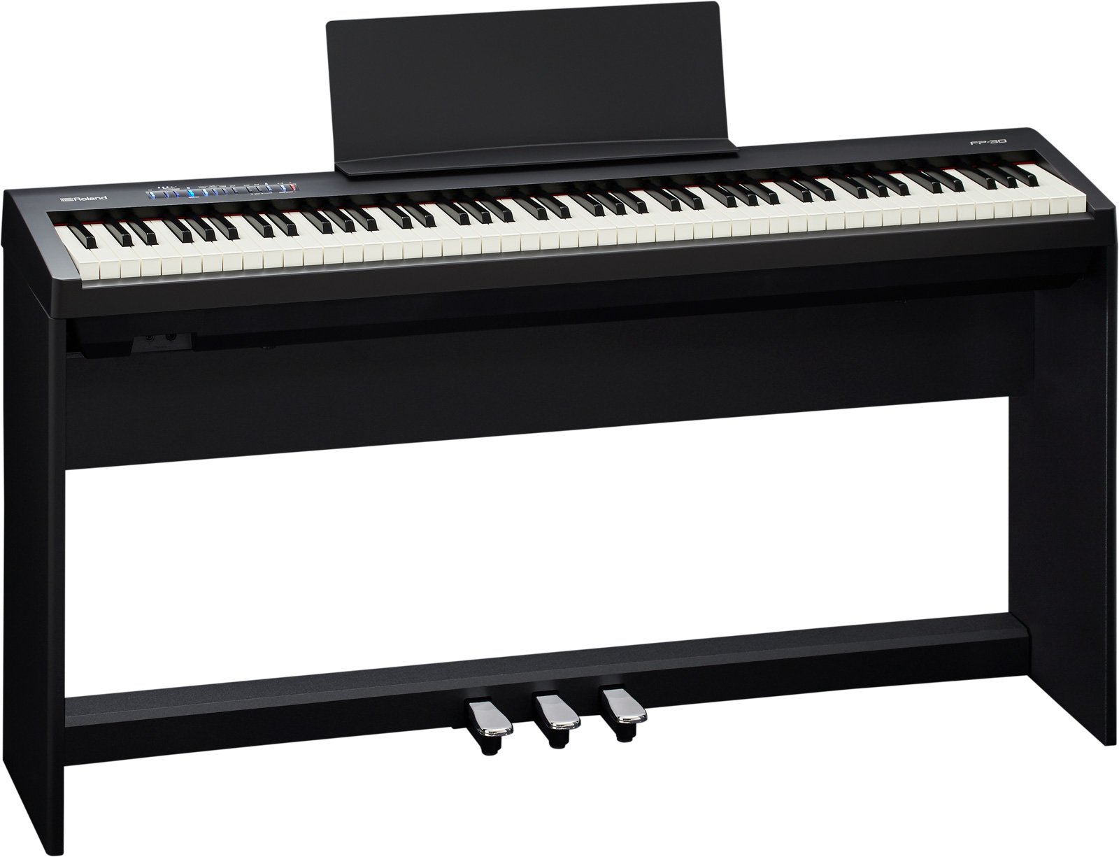 Roland Fp 30 C Key Digital Piano W Stand Pedalboard Full Compass Systems