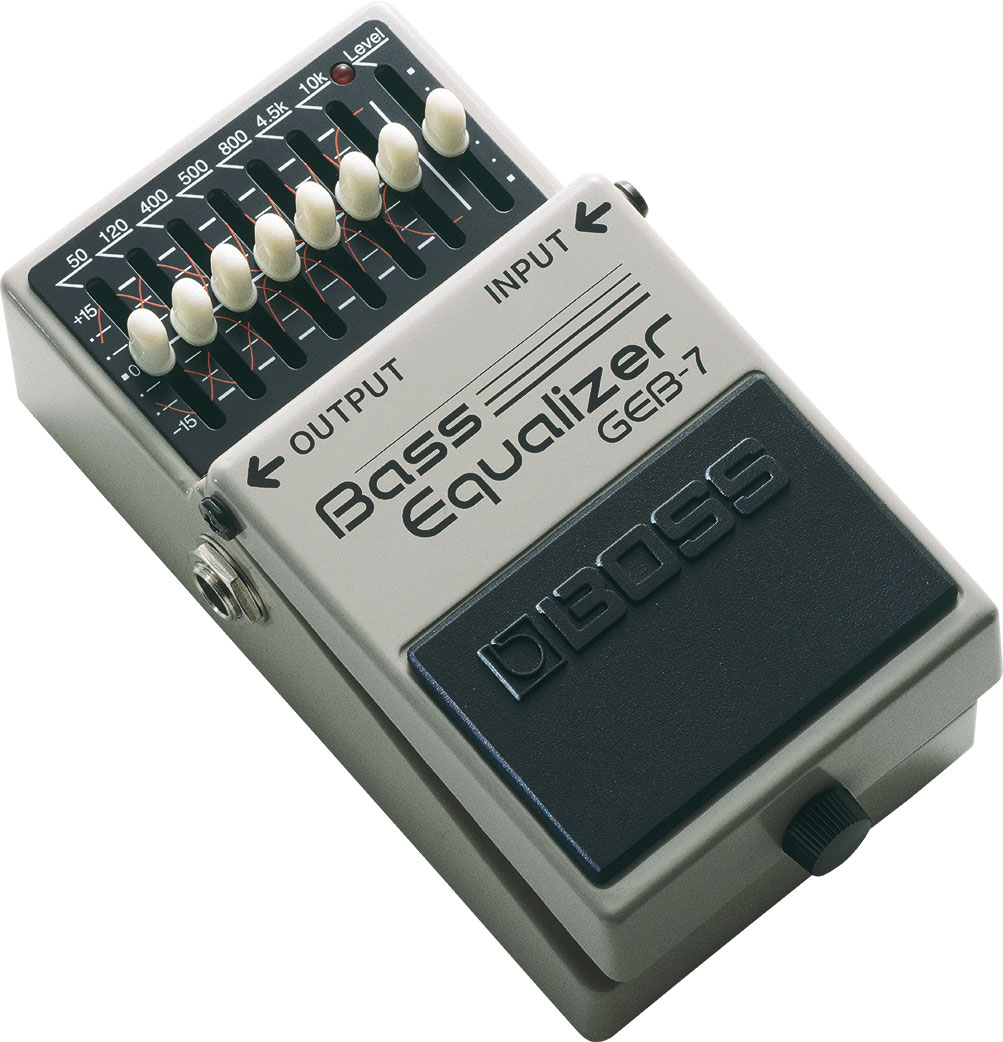 Boss GEB-7 7-Band Bass Equalizer with Level Control Knob | Full