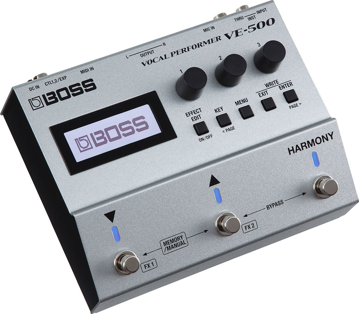 lotus vervagen textuur Boss VE-500 Vocal Performer 32-bit Multi-FX, Looper, And Vocal Harmonizer  Pedal | Full Compass Systems