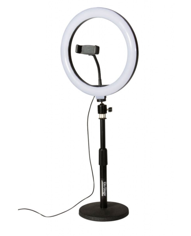 Aduro U-Stream Selfie Ring Light with 24” Gooseneck Stand & Cell Phone  Holder, Social Media Influencer Live-Streaming Phone Mount and Light Kit  Black - Walmart.com