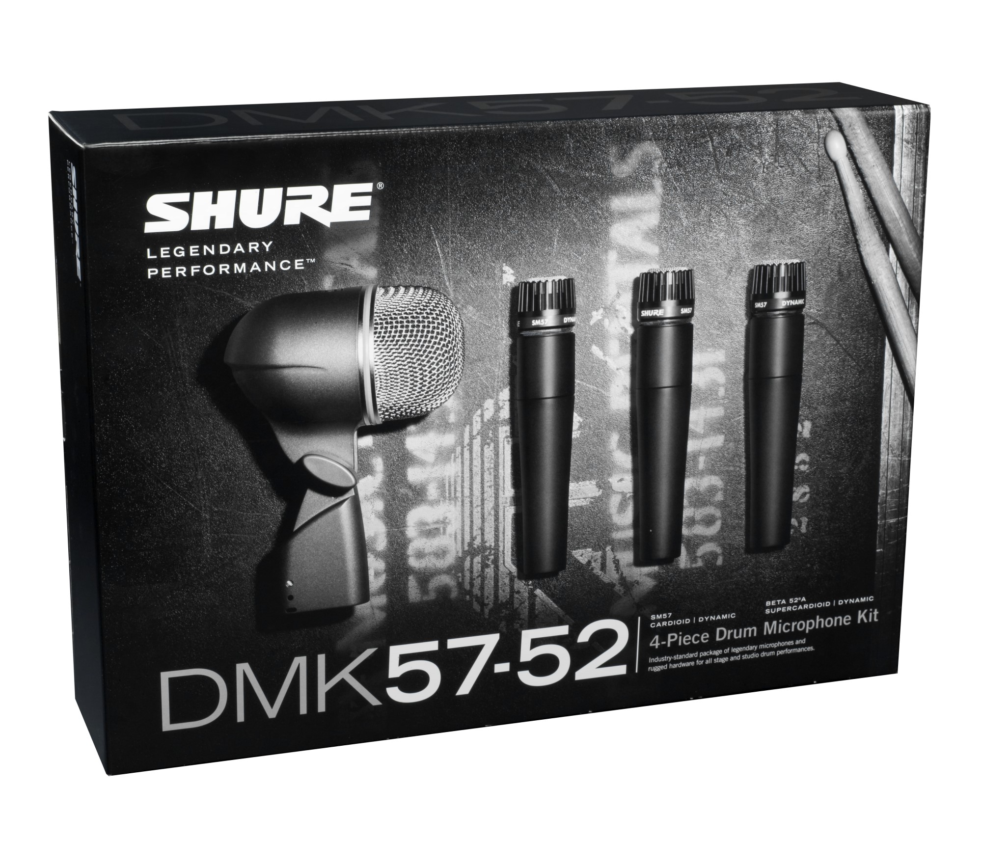 Normalisering Poleret last Shure Focusrite Drummers Track Pack Scarlett 18i20 Interface, DM57K-52  4-Piece Drum Mic Pack, And 4 25ft XLR Cables | Full Compass Systems