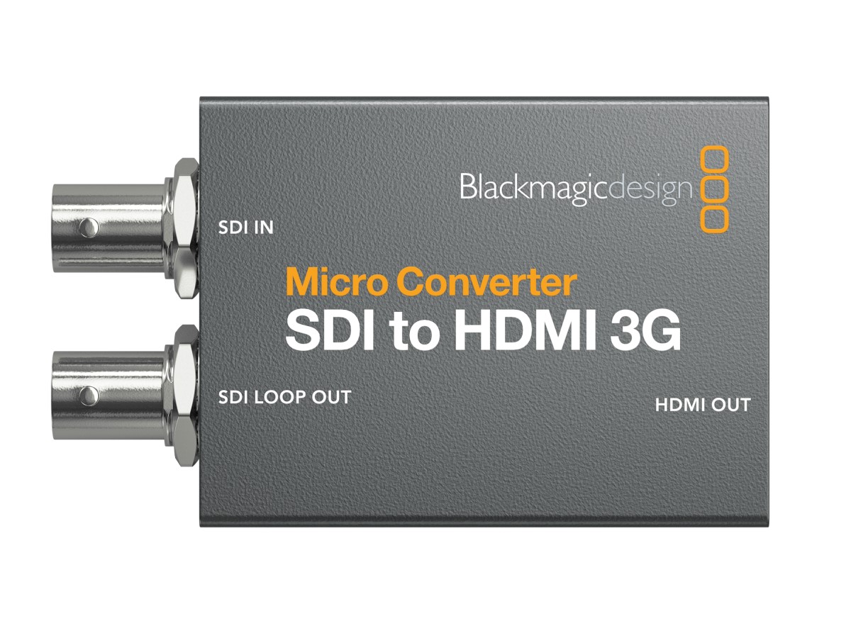 Blackmagic Micro SDI HDMI 3G 1x SD/HD/3G-SDI Input And 1x Loop Output To 1x HDMI Out | Full Compass Systems
