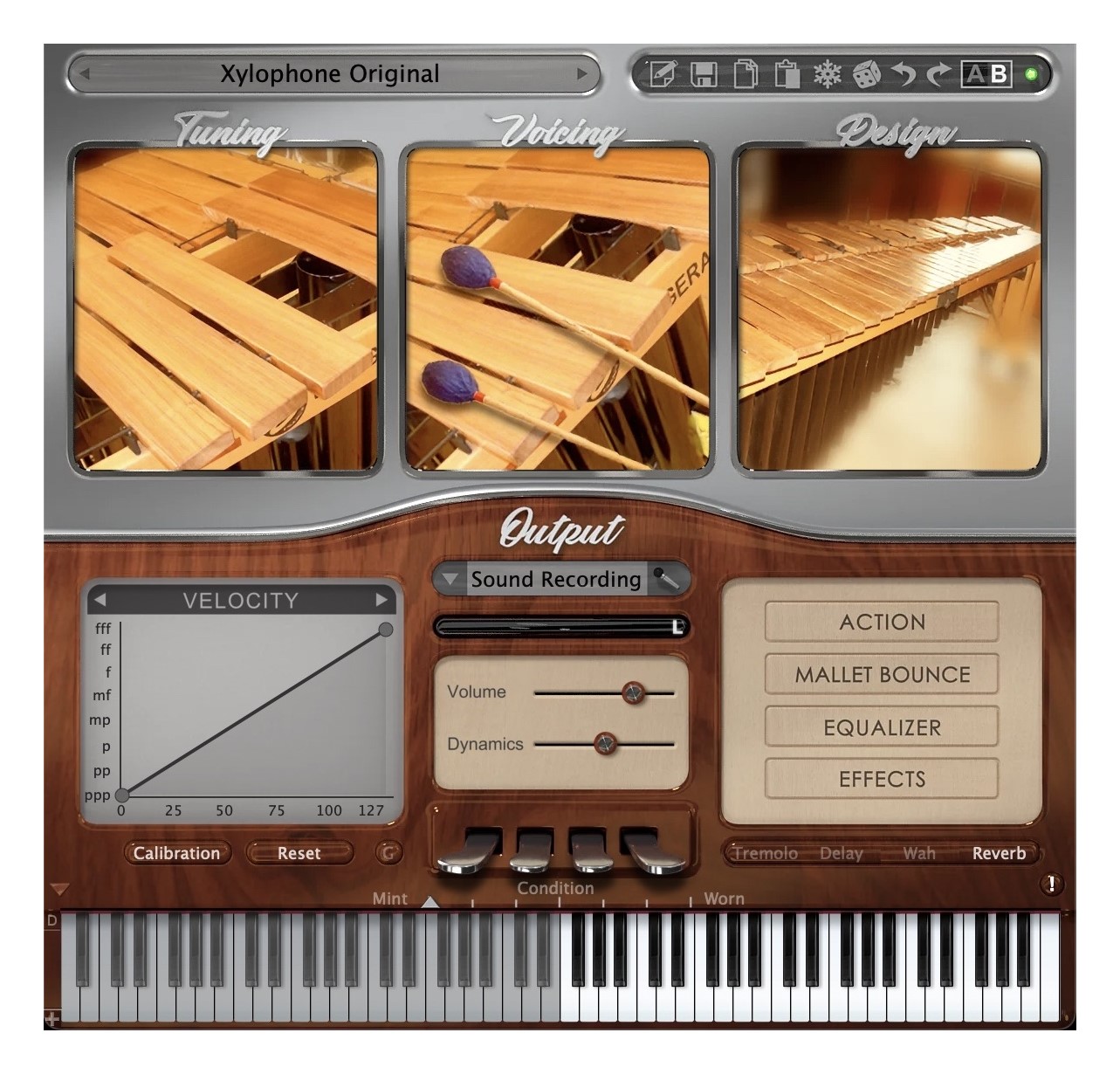 virtual xylophone keyboard