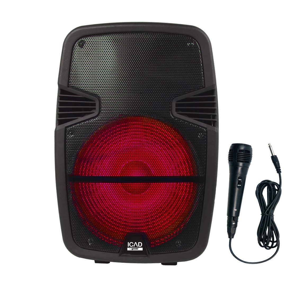 Photos - Home Cinema System Gemini GSX-L515BTB 15 LED Bluetooth Speaker, 1000W 