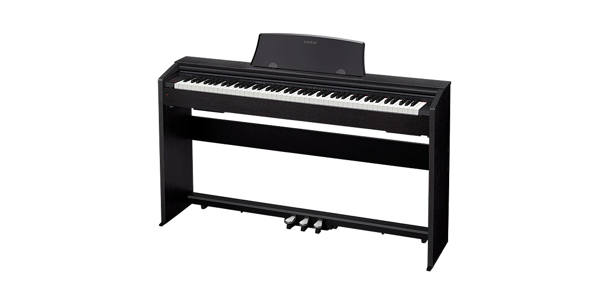 Casio PX770 Privia 88-Key Digital Home Piano with Scaled, Weighted  Hammer-Action Keys, Black 
