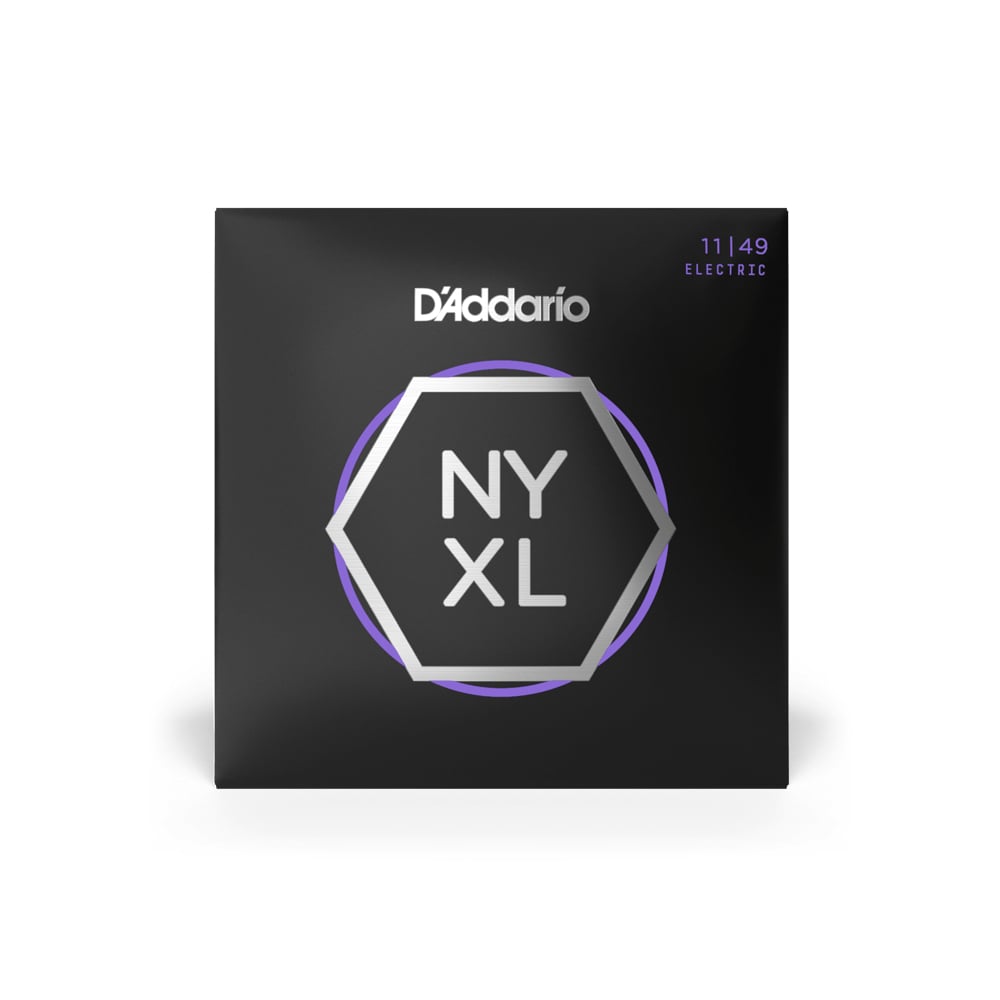 D`Addario NYXL1149 Nickel Wound Electric Guitar Strings, Medium, 11-49 for sale