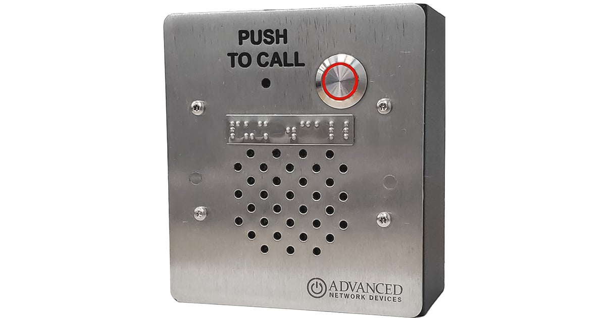 Advanced Network Devices IPSCB Indoor/Outdoor IP Call Box With Microphone,  PoE Speaker