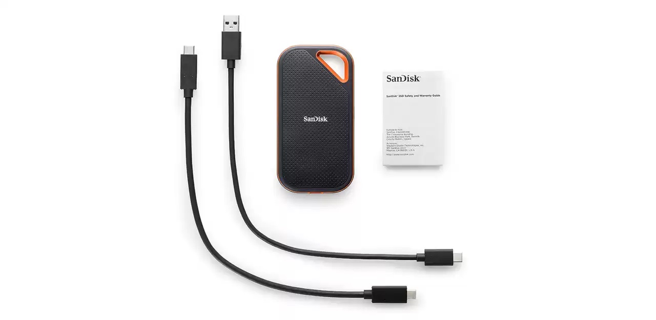 SanDisk Extreme - SSD - 2 To - externe (portable) - USB 3.1 Gen 2 (USB-C  connecteur) - AES 128 bits