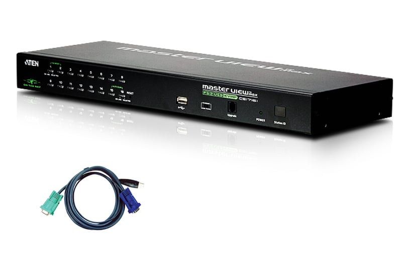 saludo Heredero Cayo ATEN CS1716IUKIT 16-Port PS/2-USB KVM Over IP Switch Kit | Full Compass Systems saludo Heredero Cayo ATEN CS1716IUKIT 16-Port PS/2-USB KVM Over IP Switch Kit | Full Compass Systems