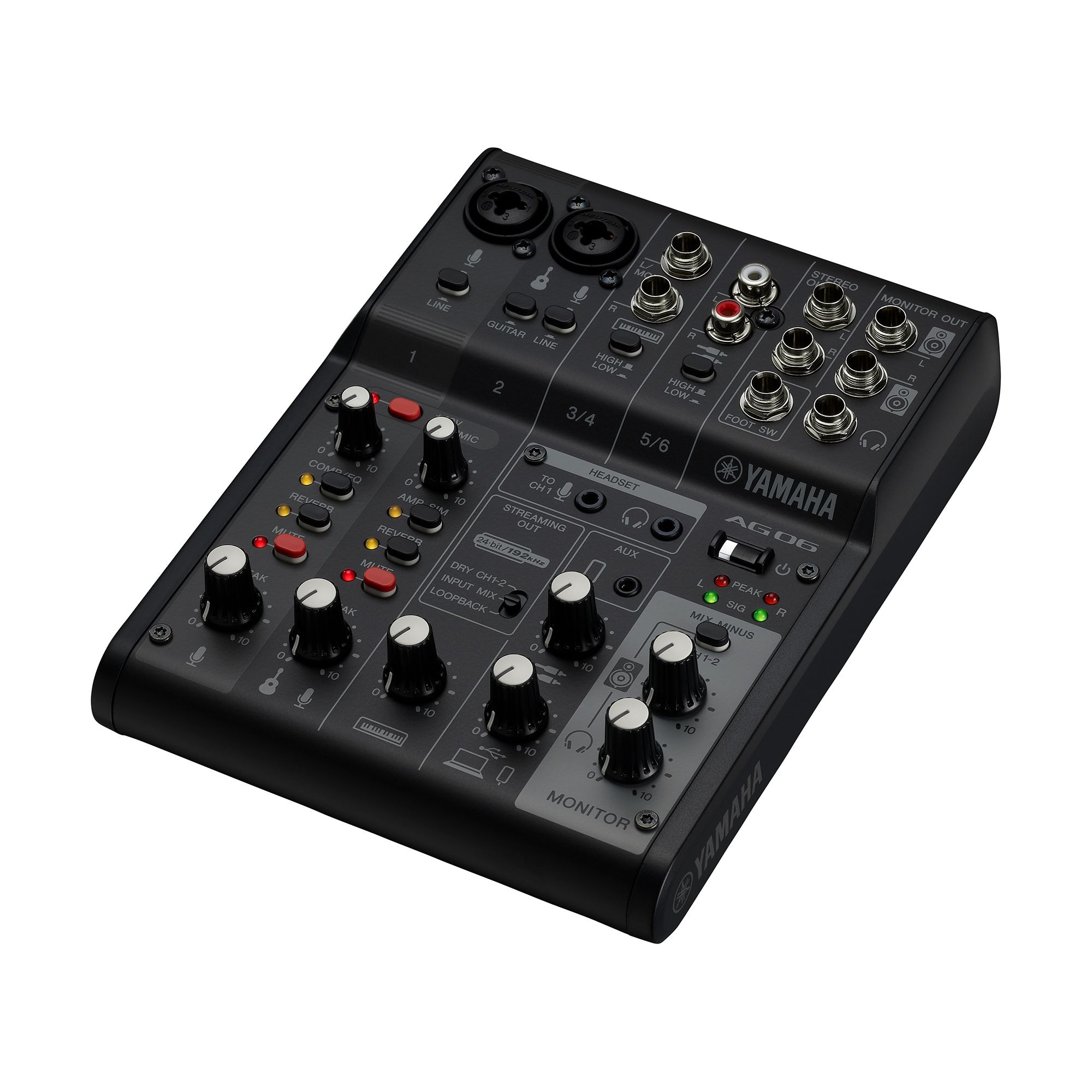 Yamaha AG06 Mk2 6-Channel Mixer/USB Interface For IOS/Mac/PC | Full Compass