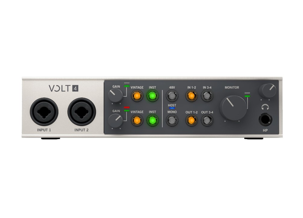 Universal Audio VOLT 4 USB 2.0 Audio Interface, 4-in/4out Full Compass Systems