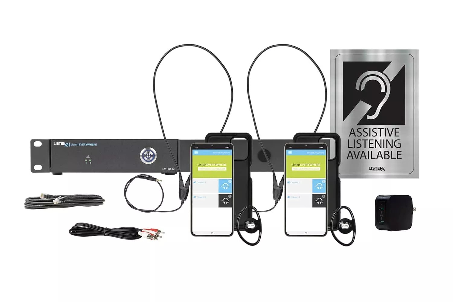 Listen Technologies LWS-10-A1 Listen EVERYWHERE 2 Channel WiFi